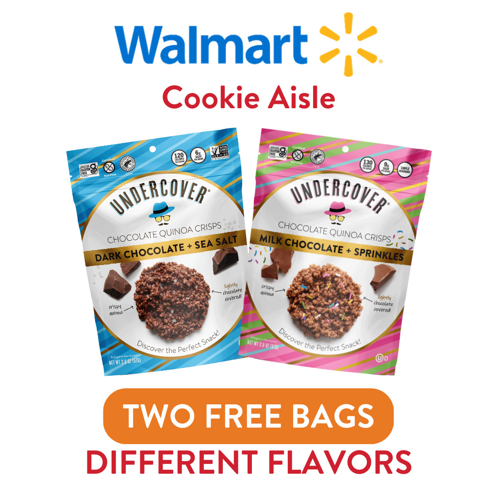 Walmart Cookie Aisle. Two free bag in different flavors