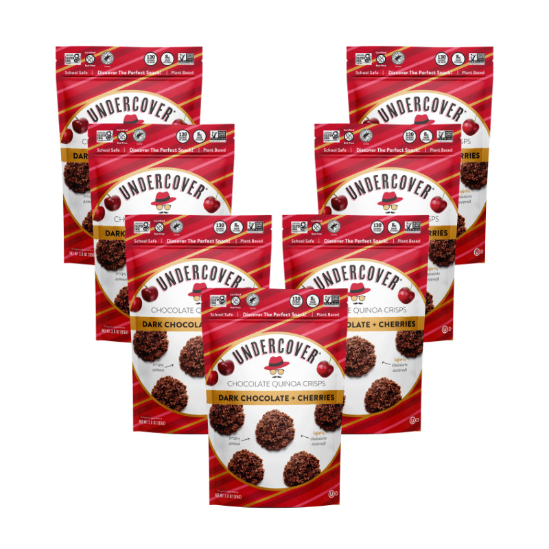 Dark Chocolate + Cherries Mini Crisps - Undercover Snacks