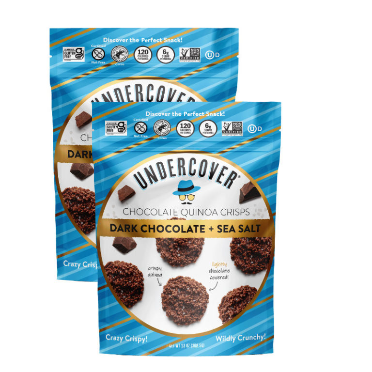 Dark Chocolate + Sea Salt, 2Pack (13oz Each) Undercover Snacks