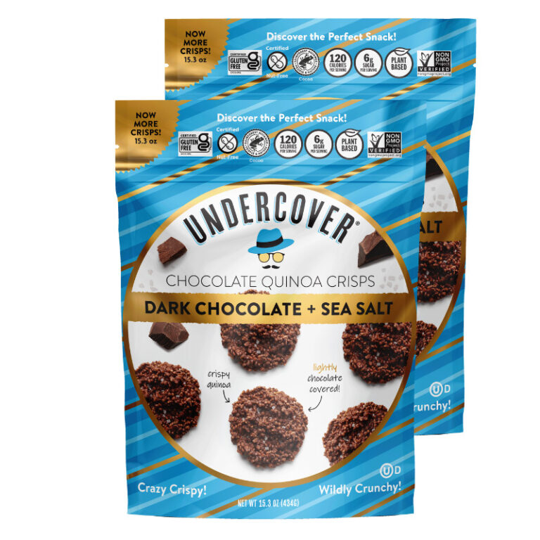 Dark Chocolate + Sea Salt, 2Pack (15.3oz Each) Undercover Snacks