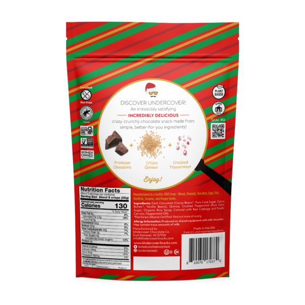 Dark Chocolate + Peppermint Mini Crisps7 Count- 3oz Bags