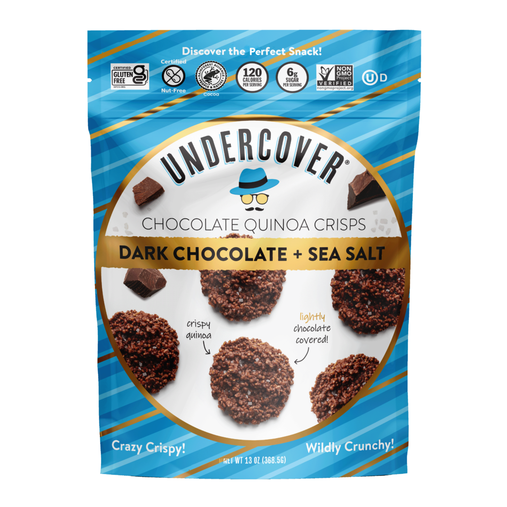 Dark Chocolate + Sea Salt, 2Pack (13oz Each) Undercover Snacks
