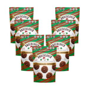 Milk Chocolate + Peppermint Mini Crisps<br>7 Count- 3oz Bags