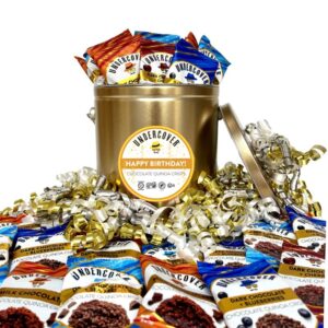 Happy Birthday Gift Tin<br>50 Count Variety Sampler<br>Individually Wrapped Crisps<br>(.25oz each)