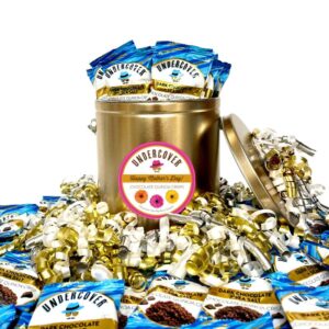 Happy Mother's Day Gift Tin<br>50 Count Dark Chocolate + Sea Salt<br>Individually Wrapped Crisps<br>(.25oz each)