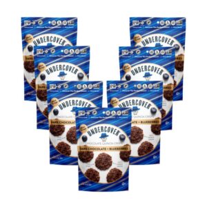 Dark Chocolate + Blueberries Mini Crisps<br>7 Count- 3oz Bags<br>(subscription)