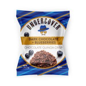 Dark Chocolate + Blueberries, 70-Pack of Individually Wrapped Crisps (.25oz Each)