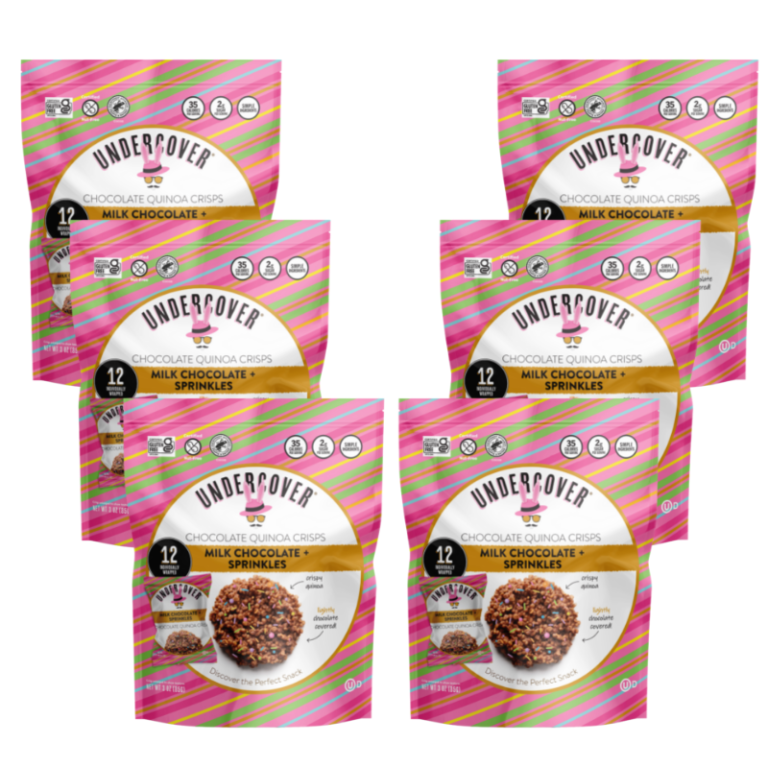 Milk Chocolate + Sprinkles 6Pack (12 IndividuallyWrapped .25oz Crisps